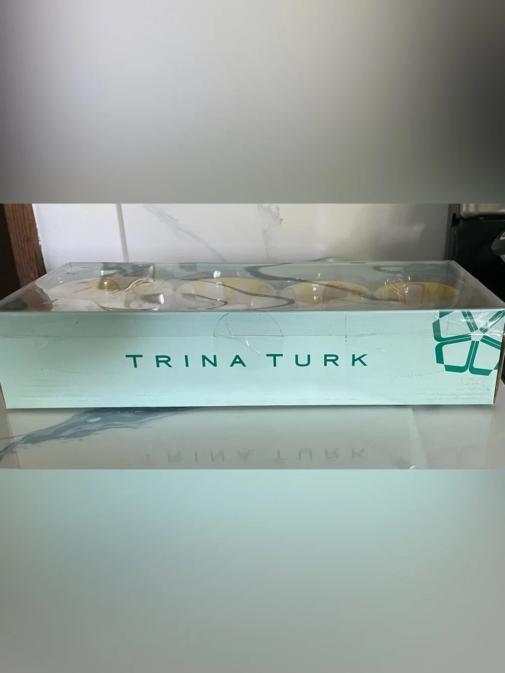 Trina Turk Ceramic Lemon Measuring Cups New in Box